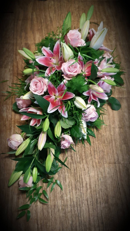 Funeral and Sympathy Flowers  | Single Ended Sprays | Stargazer Spray