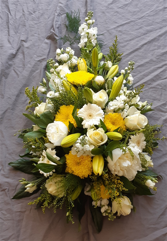 Funeral and Sympathy Flowers  | Single Ended Sprays | Sunshine Spray