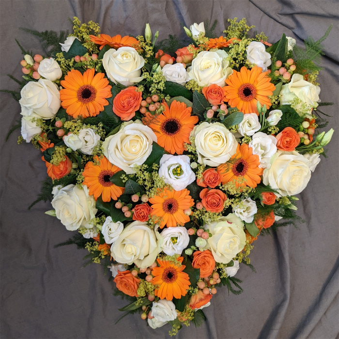 Funeral and Sympathy Flowers  | Funeral Hearts | Calypso Heart Tribute