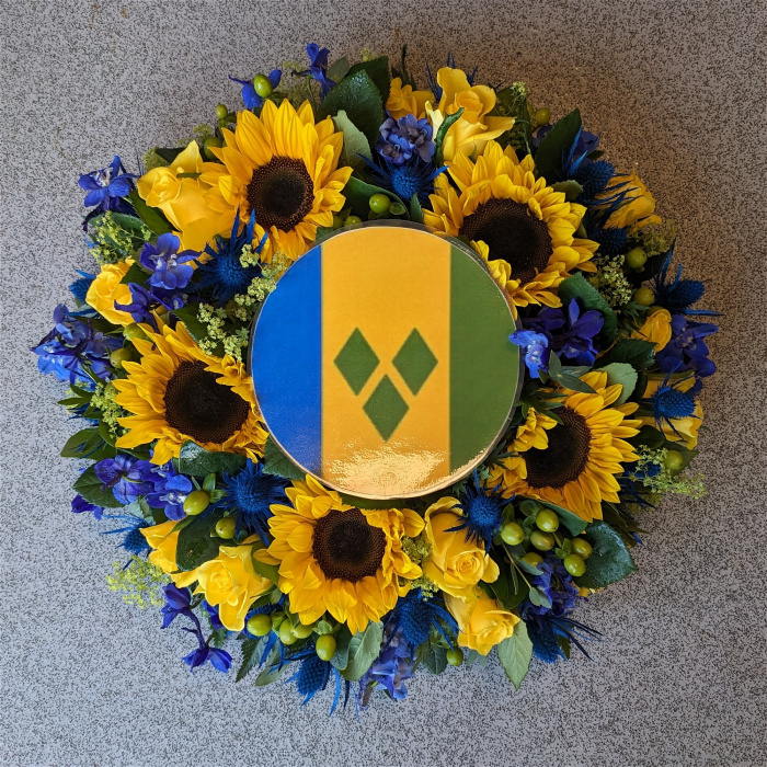 Bespoke Funeral Tributes | Funeral and Sympathy Flowers  | Funeral Posies | Funeral Wreaths | St Vincent and The Grenadines Tribute