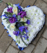 Funeral and Sympathy Flowers  | Funeral Hearts | Violet Haze Heart Tribute