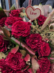 BOUQUETS | Valentines Day | Dozen Glittery Red Roses