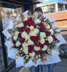 BOUQUETS | 50 Red & White Roses