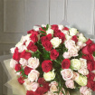 Valentines Day flowers & balloons | ‘Out of this world’ 100 Rose bouquet.