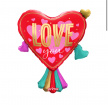 Balloons | Upsell gifts | Valentines Day flowers & balloons | Valentines ruffle heart large Balloon