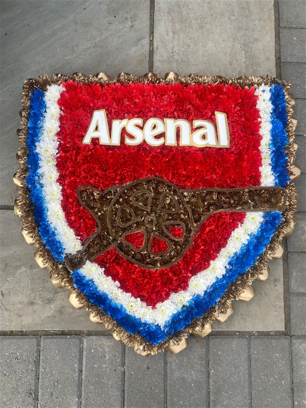 Funeral & sympathy | Football badge tribute