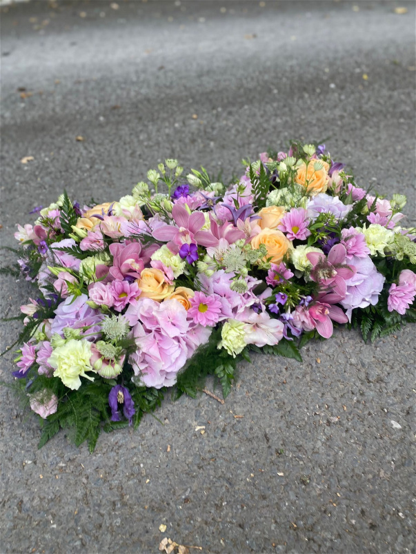 Funeral & sympathy | Pastel meadow pillow tribute