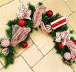 Christmas Collection | 1 meter of fully decorated candy cane Garland