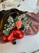 Valentines Day flowers & balloons | ‘First kiss’ single rose & balloon gift