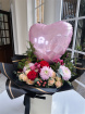 Valentines Day flowers & balloons | Mixed love bouquet with balloon