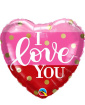 Balloons | Upsell gifts | Valentines Day flowers & balloons | ‘I love you’ heart 18” balloon.