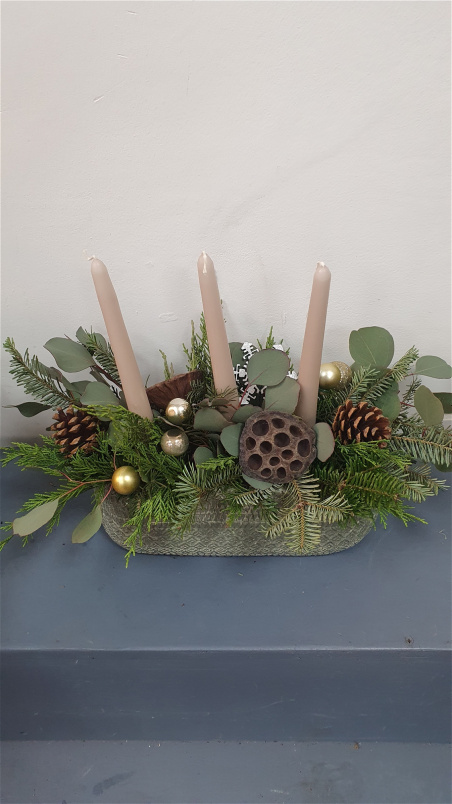 Christmas | Winter wonderland table arrangement