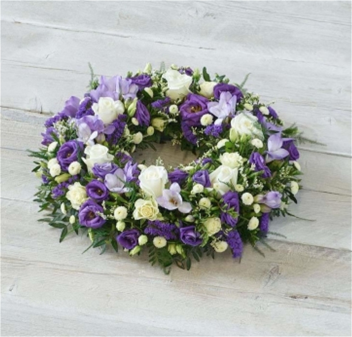 Funeral Collection | Scented freesia wreath