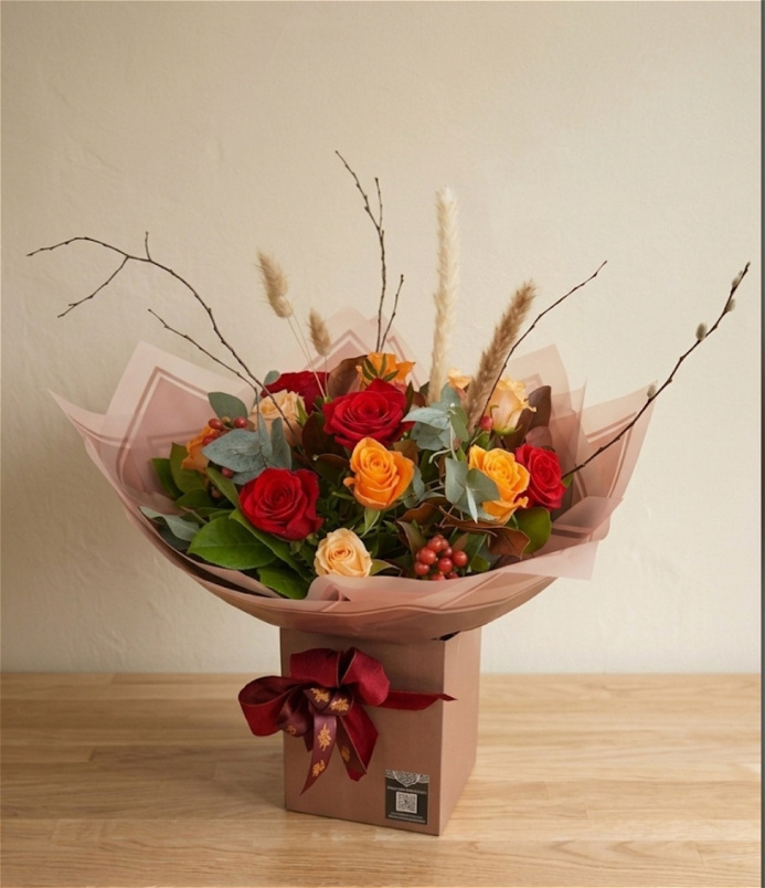 Autumn | Rustic Autumn Rose Bouquet