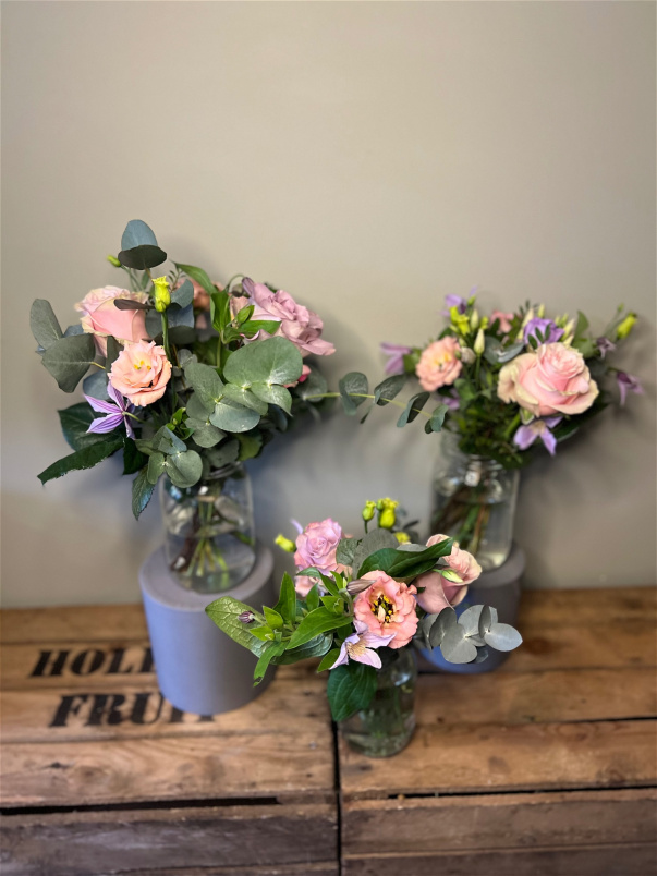 Pastel Garden Wedding Package | Pastel Garden / Jam Jar Arrangements
