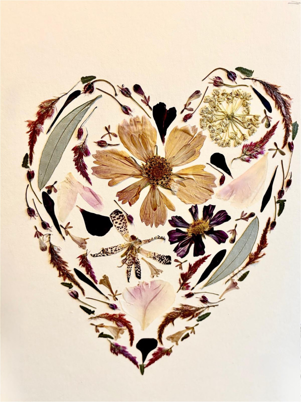 Gifts | Heart pressed flower frame