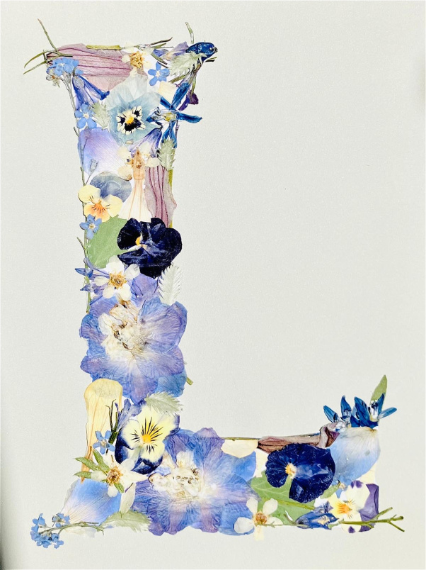 Gifts | Pressed flower letters