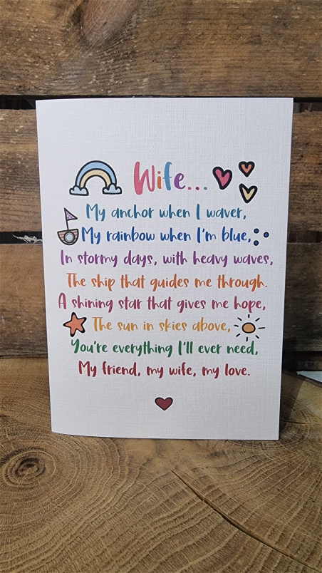 Mother's Day | Upsell gifts | Valentine's | Wife card