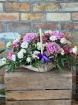 Arrangements | Bouquets | Pastel Garden Basket – Violets Florist Charlestown, Mayo