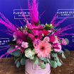 A Florist’s Choice Bouquets | Pink Pampas Hatbox