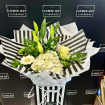 A Florist’s Choice Bouquets | Classic Monochrome Handtied