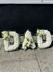 Funerals and Tributes | White Massed Tribute Lettering