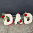 Funerals and Tributes | White Massed Tribute Lettering