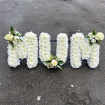 Funerals and Tributes | White Massed Tribute Lettering