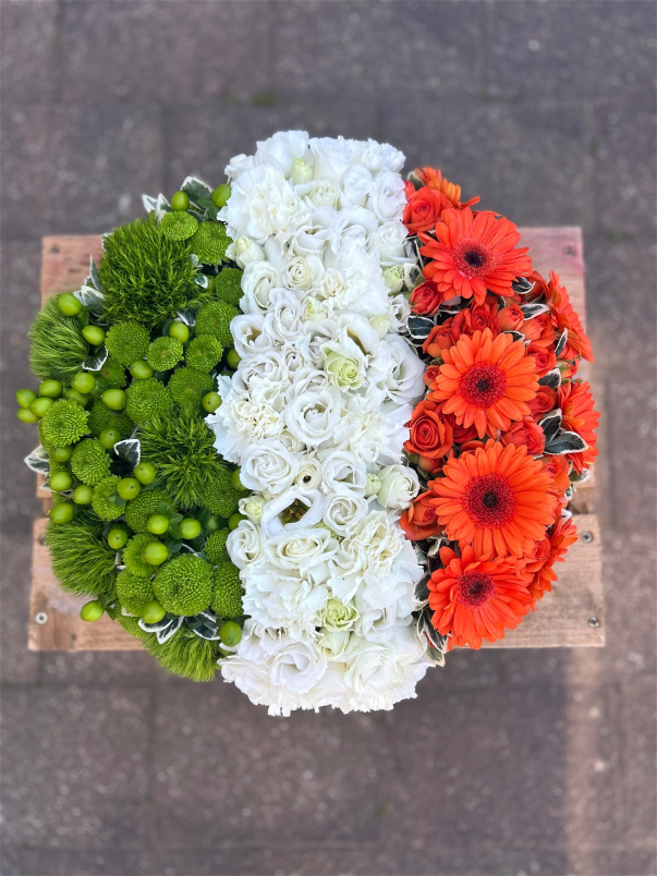 Funerals | Irish Flag Posy Pad