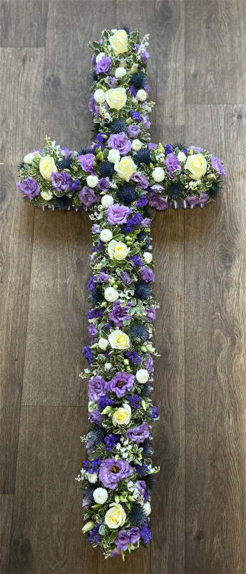 Funerals | Mixed Flower Cross Tribute