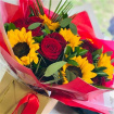 Valentines | Sunflower & Rose bouquet