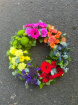 Funeral and Sympathy | Rainbow wreath