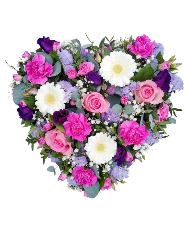 Funeral and Sympathy | Mixed solid heart