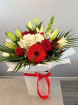 Bouquets | Red and White Bouquet