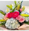 Bouquets | Pink and Blue Bouquet