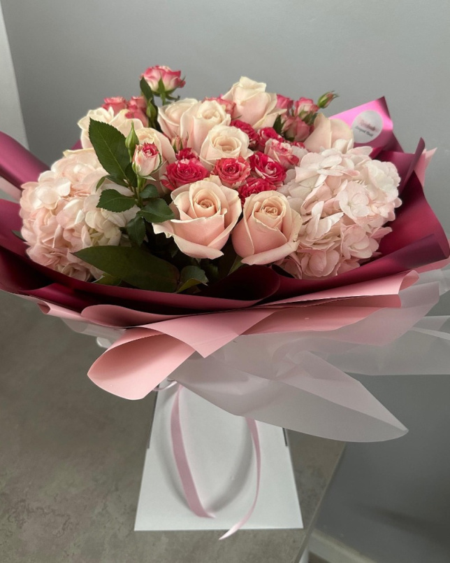 Valentines  | Valentines Rose & Hydrangea