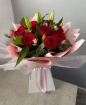 Valentines  | Valentines Rose & Lily Bouquet