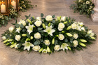 Funerals & Sympathy | Rose and Lily Coffin spray