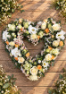 Funerals & Sympathy | Mixed Flower Heart