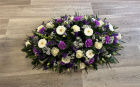 Funerals & Sympathy | Purple, Lilac and White Coffin Spray