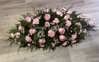 Funerals & Sympathy | Pink Rose and Carnation Coffin Spray
