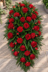 Funerals & Sympathy | Red Rose and Carnation Coffin Spray
