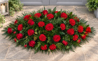 Funerals & Sympathy | Red Rose and Carnation Coffin Spray
