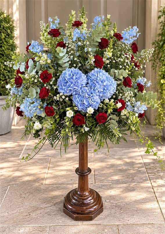 Funerals & Sympathy | West Ham Pedestal Arrangement