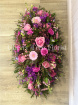 Funerals & Sympathy | Pink and Purple Coffin Spray