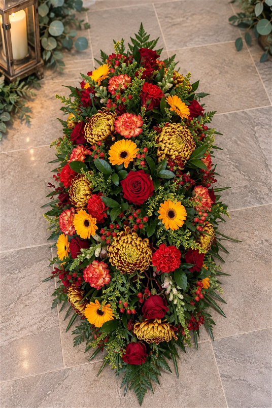 Funerals & Sympathy | Autumnal Coffin Topper