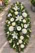 Funerals & Sympathy | White and Green Coffin Spray – Funeral Flowers