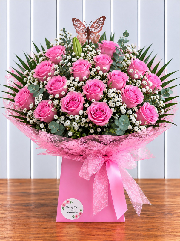 Bouquets | Valentines | Pinky Dozen and a Half