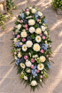 Funerals & Sympathy | White/Pink/Blue Coffin Spray