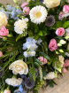 Funerals & Sympathy | White/Pink/Blue Coffin Spray